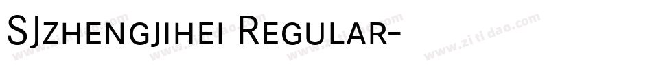 SJzhengjihei Regular字体转换